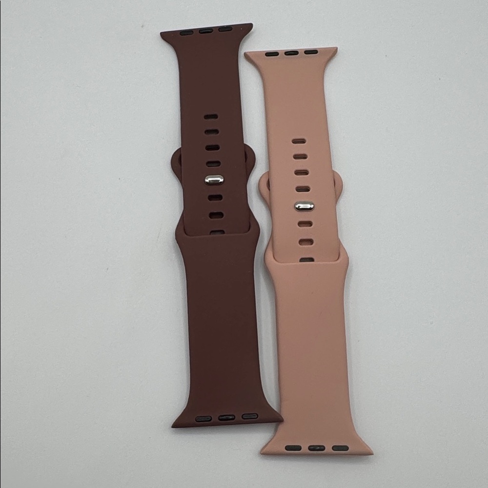🦜 Silicone Watch Bands — Set of 2 Compatible with Apple Watch